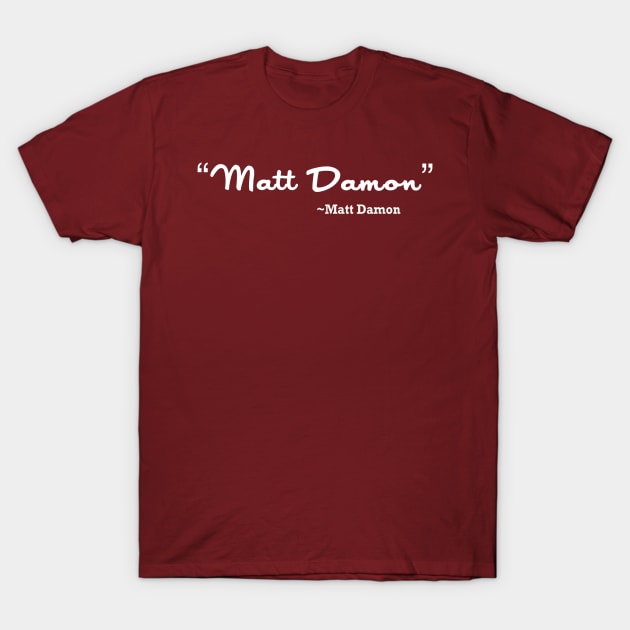 Damon World Police T-Shirt by MikeAt90Percent